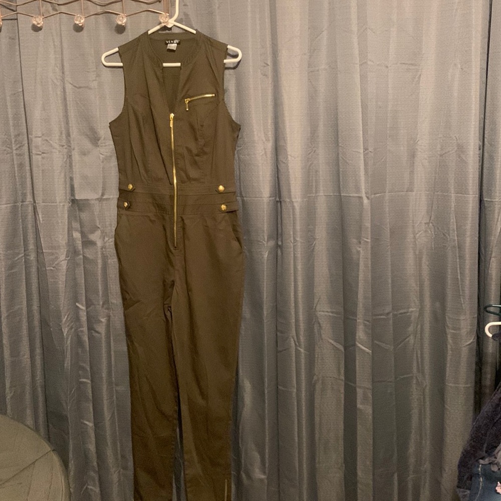 New Olive Green Jumpsuit